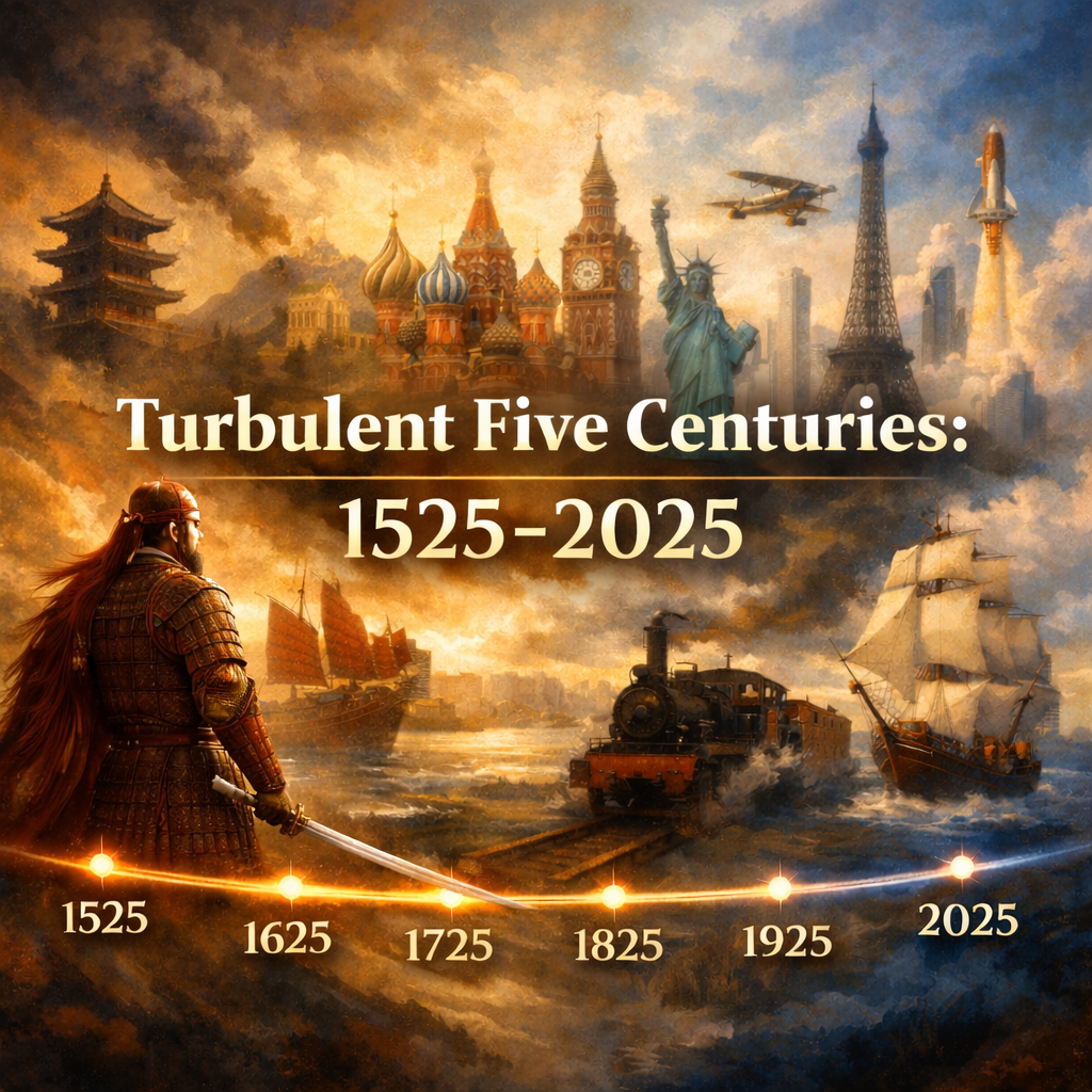 Turbulent Five Centuries 1525-2025