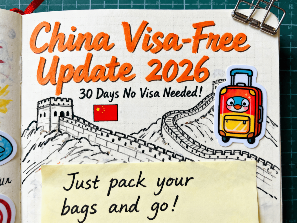 China's 30-Day Visa-Free Travel Update 2026
