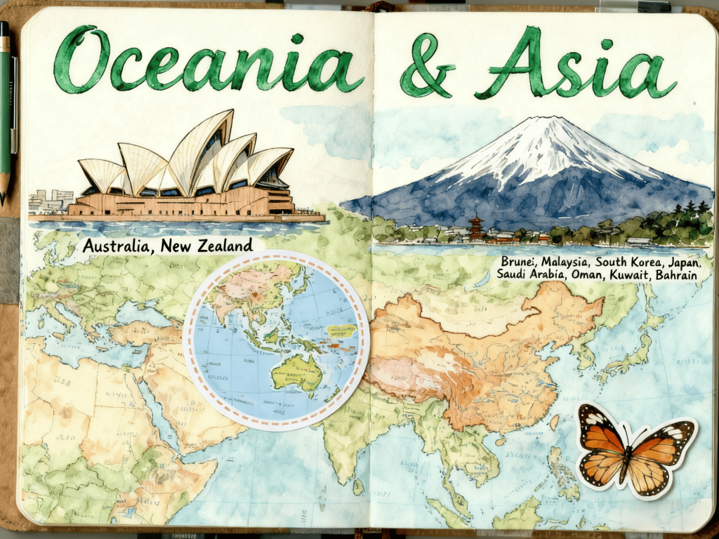Oceania & Asia