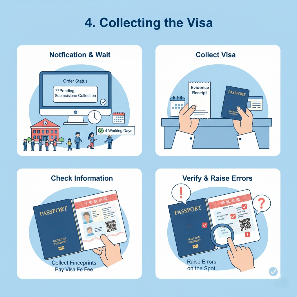 Collecting the visa