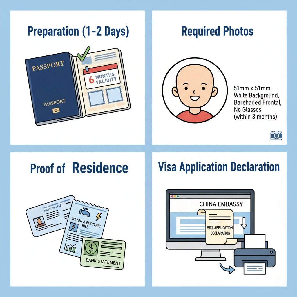 Preparation of apply for visa
